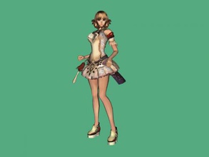 anime princesse gratuit modèle 3d - télécharger le fichier obj Les jouets dessins animés fille superbe robe de 3d print model - Mito3D