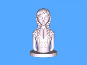 anna busto arte escultura 3d print model - Mito3D