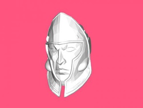 antique mask free 3d model - download stl file Art Sculpture harsh warrior 3d print model - Mito3D