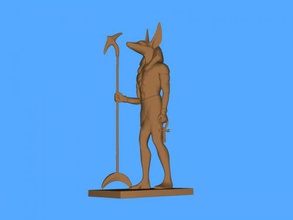 anubis obj sanat heykel 3d print model - Mito3D