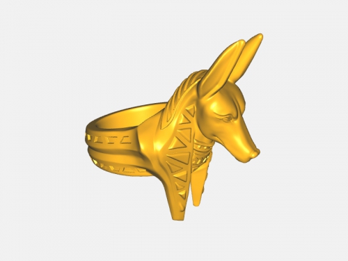 anubis ring fashion ornaments 3D print model - Mito3D