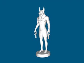 anubis statue kunst skulptur 3d print model - Mito3D