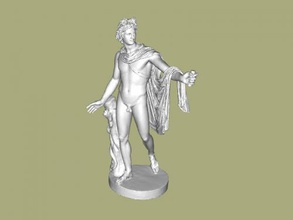 apolo mirante obj arte escultura 3d print model - Mito3D