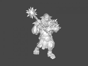armed bugbear free 3d model - download stl file Toys Games character game dungeons dragons 3d print model - Mito3D