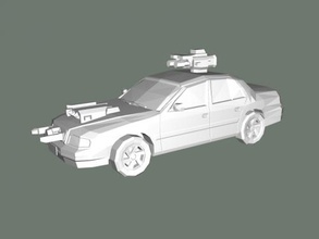 armed car free 3d model - download stl file Toys Machinery machine gun rocket launcher 3d print model - Mito3D