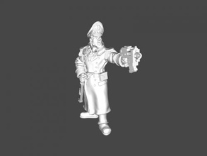 armed commissioner free 3d model - download stl file Toys Cartoons soldier gun 3d print model - Mito3D
