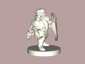 armed dwarf free 3d model - download stl file Toys Cartoons statuette warrior 3d print model - Mito3D
