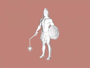 armed gladiator toys people 3d print model - Mito3D
