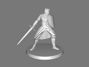 armed knight free 3d model - download stl file Toys People sword shield 3d print model - Mito3D