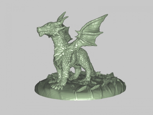 armored dragon toys animals 3D print model - Mito3D