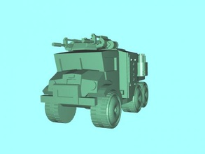 armored truck free 3d model - download stl file Toys Machinery military machine weapon 3d print model - Mito3D