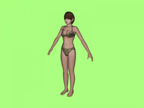asiatisch bikini obj spielzeuge 3d print model - Mito3D