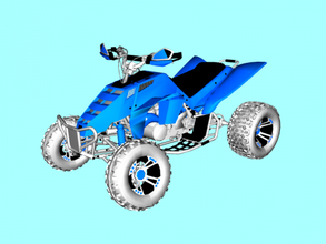 atv libre modelo 3d - descargar archivo obj Los juguetes De la maquinaria alta detallado 3d print model - Mito3D