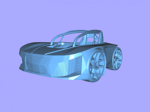 audi fantasy free 3d model - download stl file Toys Machinery car 3d print model - Mito3D