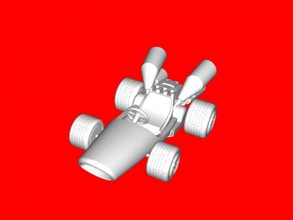 b dasher Kostenlose 3d-Modell - download-stl-Datei Spielzeug Spiele racing car mario kart stl-Datei 3d print model - Mito3D