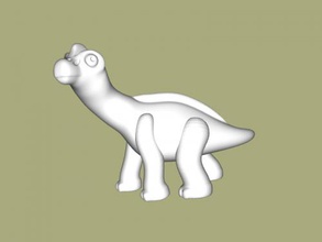 baby brachiosaurus free 3d model - download stl file Toys Animals hatchling largest dinosaur 3d print model - Mito3D