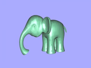baby elephant free 3d model - download stl file Toys Animals small souvenir figure 3d print model - Mito3D