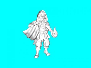 baby mage free 3d model - download stl file Toys People little student magician 3d print model - Mito3D
