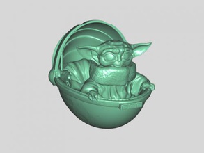 baby yoda spielzeuge filme 3d print model - Mito3D