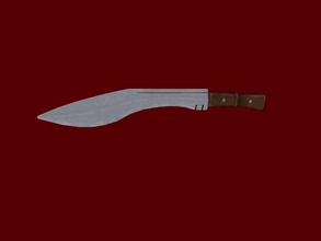 backsword free 3d model - download obj file Toys Weapon knife large blade 3d print model - Mito3D