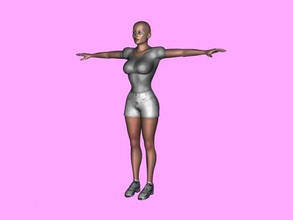 bald fashionista free 3d model - download obj file Toys People stylish girl 3d print model - Mito3D