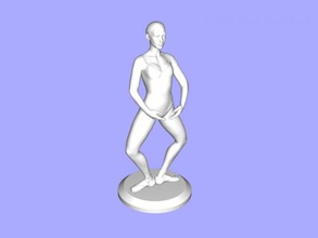 bailarina estátua brinquedos 3d print model - Mito3D