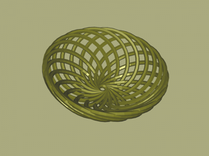 bamboo basket free 3d model - download stl file Home Kitchen small fruit 3d print model - Mito3D