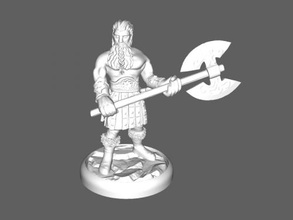 barbarian an ax toys people 3d print model - Mito3D