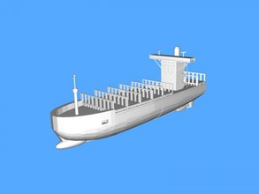 chiatta gratis 3d modello - download file stl I giocattoli Macchine lungo grande barca 3d print model - Mito3D
