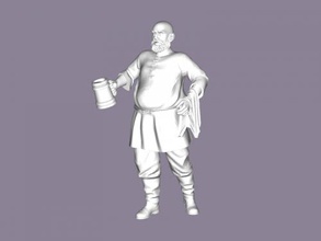 barkeeper toys people 3d print model - Mito3D