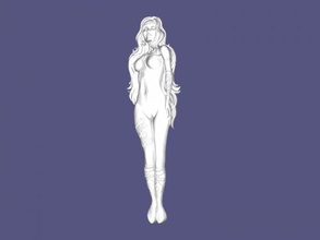 basrelief kız sanat heykel 3d print model - Mito3D