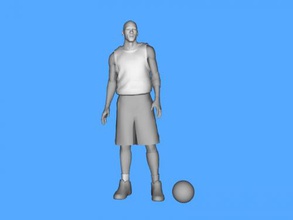 basketball player obj toys people 3d print model - Mito3D