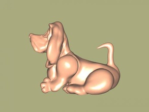 basset hound ücretsiz 3d model download stl dosyası Oyuncaklar Hayvanlar beagle büyük anayasa dosya 3d print model - Mito3D