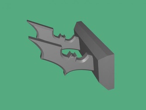 batarang clé titulaire soutien accueil maison accessoires 3d print model - Mito3D