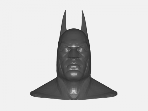 batman kopf kunst skulptur 3D print model - Mito3D