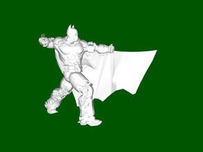 batman kick toys cartoons 3d print model - Mito3D