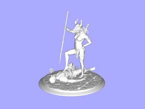 battle victory free 3d model - download stl file Toys People woman man al x 3d print model - Mito3D