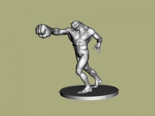 charge bataille statue obj jouets jeux 3D print model - Mito3D