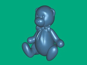 urso in gravata brinquedos animais 3d print model - Mito3D