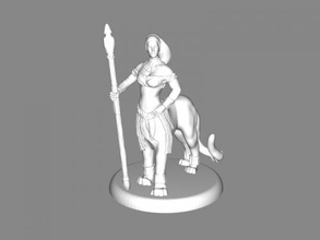 beautiful centaur free 3d model - download stl file Toys Cartoons armed girl 3d print model - Mito3D