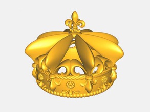 güzel taç free 3d model download stl dosyası Moda Süsler royal crown dosya 3d print model - Mito3D