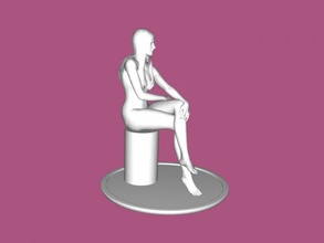 beautiful lady free 3d model - download stl file Toys People posing girl long legs 3d print model - Mito3D