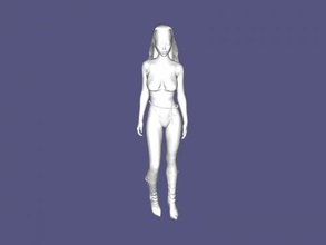 bella monaca gratuita modello 3d - scaricare il file stl I giocattoli Persone ragazza nuda mezzo 3d print model - Mito3D