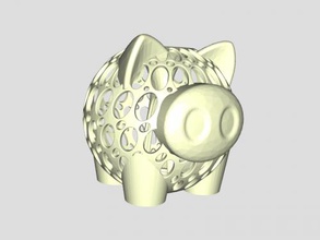 beautiful piggy bank home accessories 3d print model - Mito3D