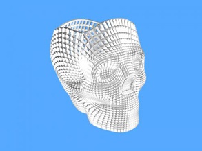 beautiful skull art sculpture 3d print model - Mito3D