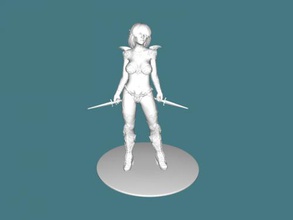 beautiful warrior toys people 3d print model - Mito3D