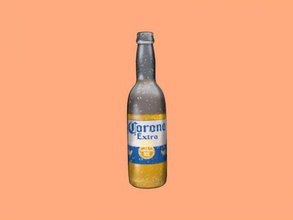 la cerveza corona libre de modelo 3d - descargar archivo obj Casa Cocina botella original extra 3d print model - Mito3D