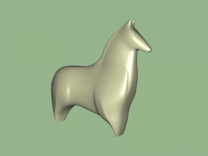 big horse free 3d model - download stl file Toys Animals perhaps 3d print model - Mito3D
