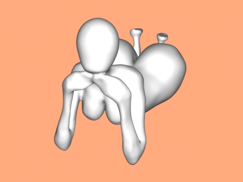big momma free 3d model - download stl file Art Sculpture grotesque figure 3D print model - Mito3D