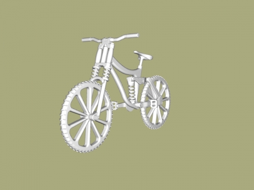 bicyclette double suspension jouets machinerie 3D print model - Mito3D